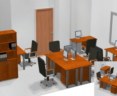 System biurowy Tercet Delta Kwadrat